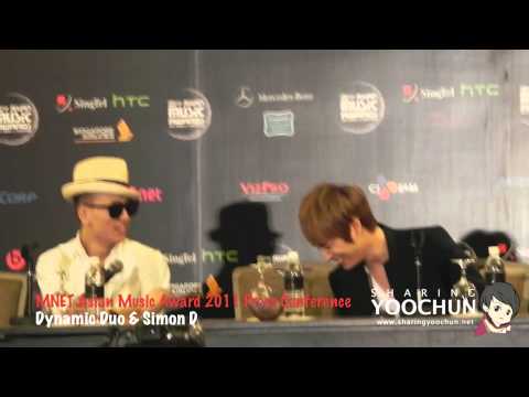 111129 MNET Asian Music Award (MAMA) 2011 Pre Press Conference - Dynamic Duo & Simon D