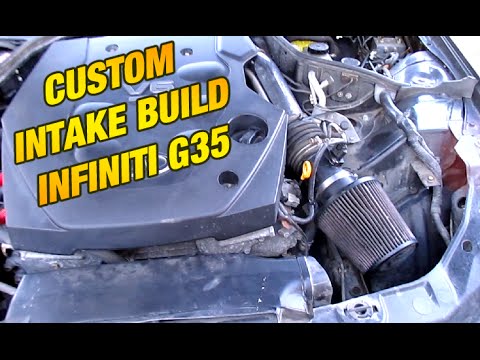 G35 Custom K&N Intake Build (350z, 350gt, fx35)