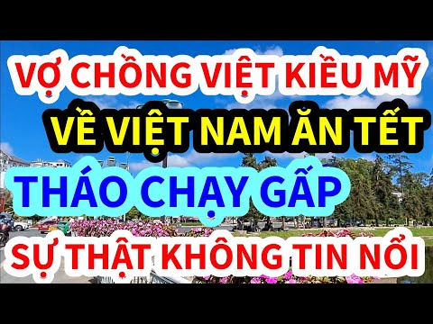 SỐC ! VỀ VIỆT NAM ĂN TẾT, VỢ CHỒNG VIỆT KIỀU MỸ THÁO CHẠY CHỈ VÌ