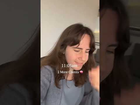 Day in the Life of a Psychologist ~ 6 clients, ASMR, productive routine #shorts