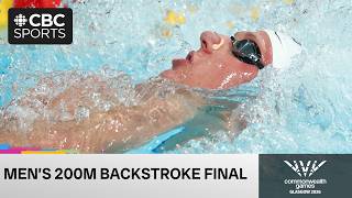Commonwealth Games record in the men's 200m backstroke final in Glasgow on Day 3