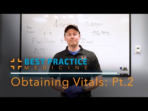 Learning and Obtaining Patient Vital Signs: Part 2 of 3