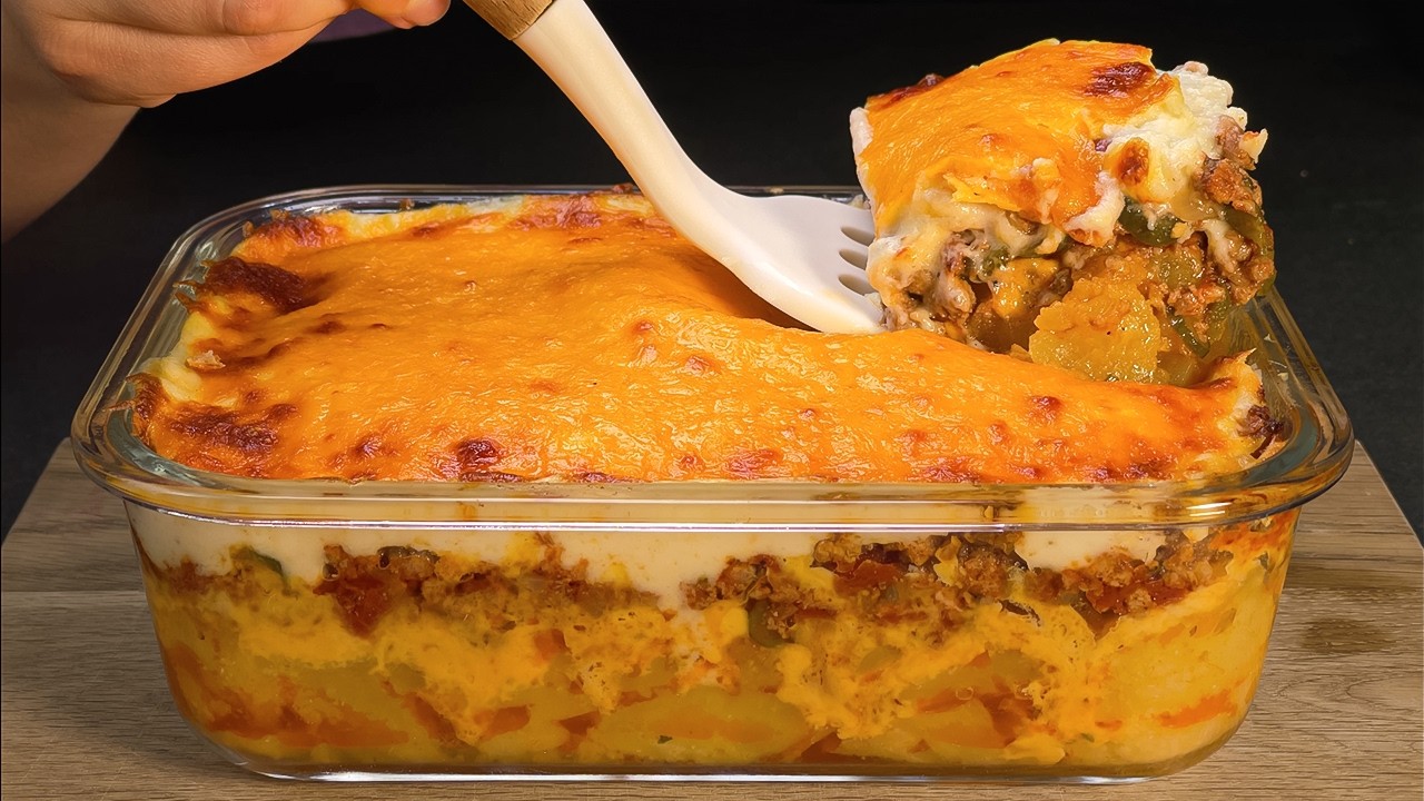 I have never eaten such a delicious dinner! 🔝 Potato minced meat casserole recipe!