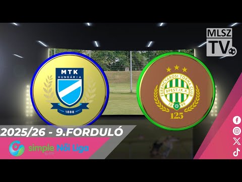 MTK Budapest - FTC-Telekom | 0-2 | Simple Női Liga | 9. forduló | MLSZTV