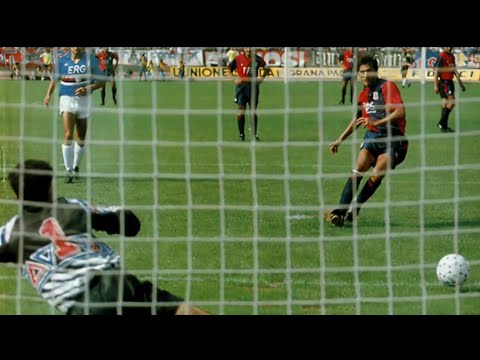 Cagliari-Sampdoria 3:2, 1991/92 (a brace by "Principe" Enzo Francéscoli)