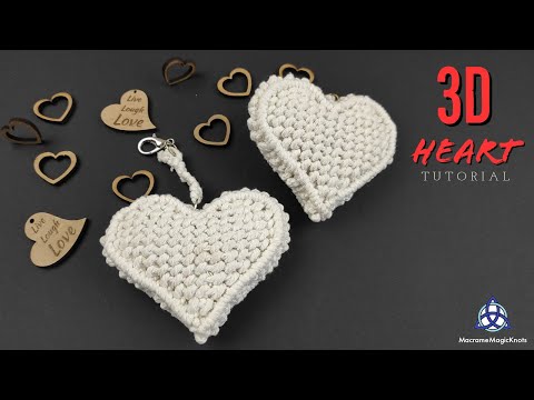3D Macrame Heart Tutorial LOVEly Gift Idea