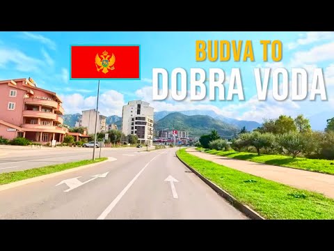 Driving in Montenegro 🇲🇪 from Budva to Dobra Voda in October 2024