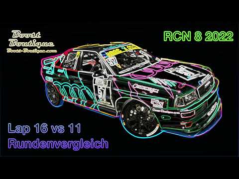 RCN 8 2022 - Rundenvergleich Lap 16 vs 11