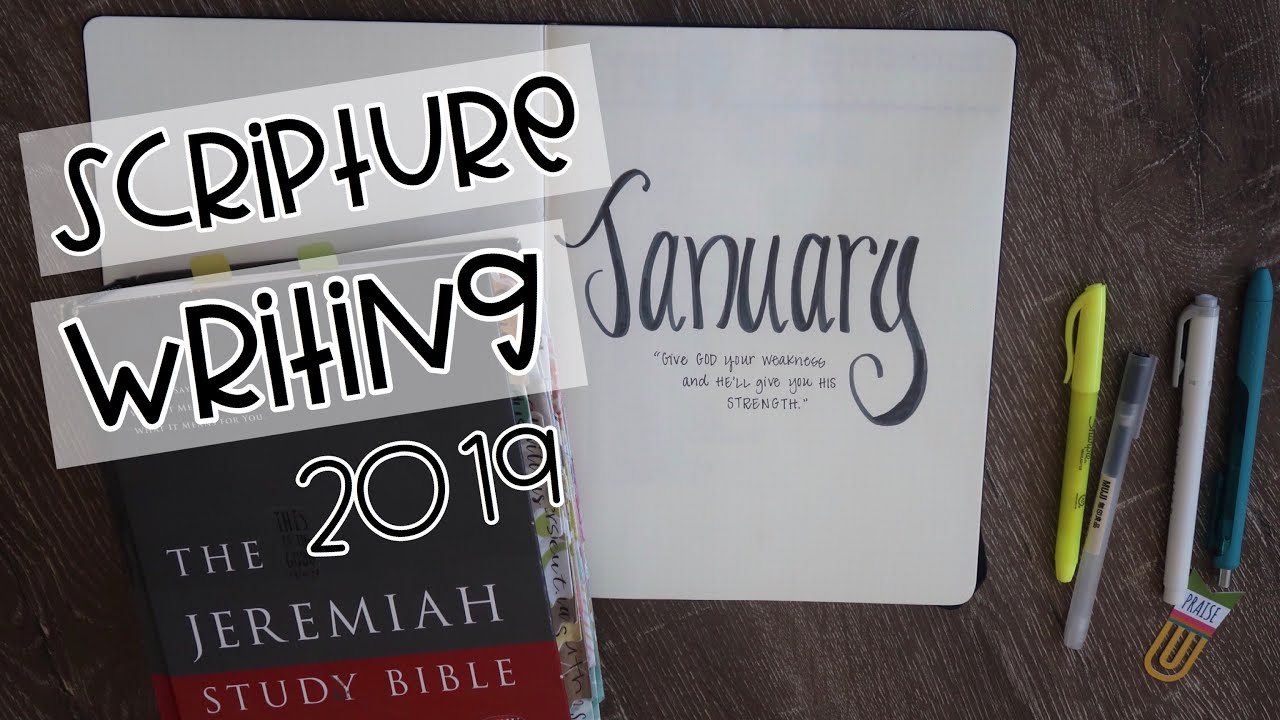 Scripture Writing Plan for 2019