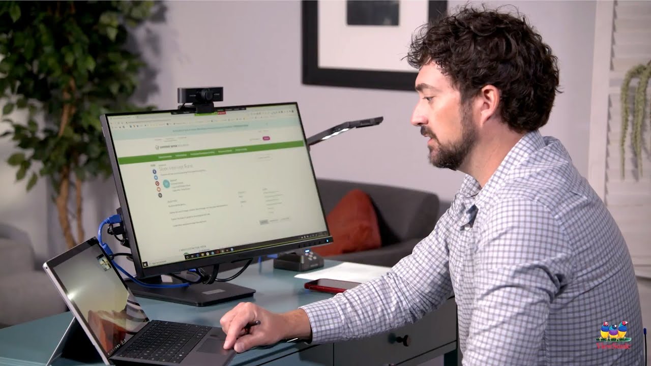 Teaching from Home with the ViewSonic TD2455 Touch Display