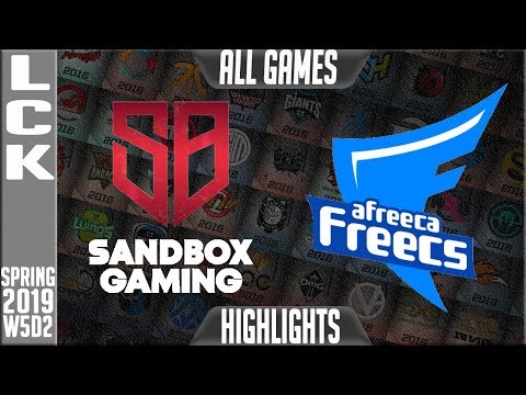 SB vs AFS Highlights ALL GAMES | LCK Spring 2019 Week 5 Day 2 | Sandbox Gaming vs Afreeca Freecs
