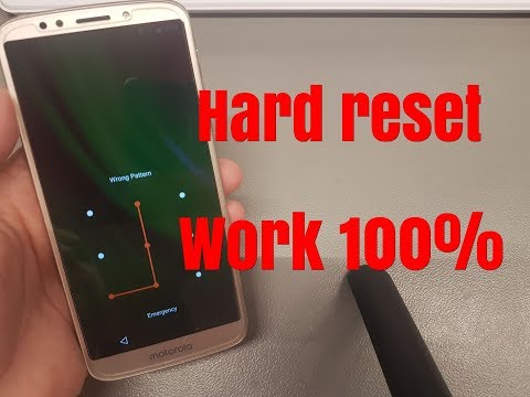 Hard reset Moto G6 Play XT1922. Remove pin,pattern,password lock.