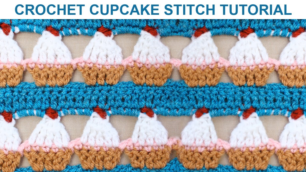 Step-by-Step Cupcake Crochet Stitch