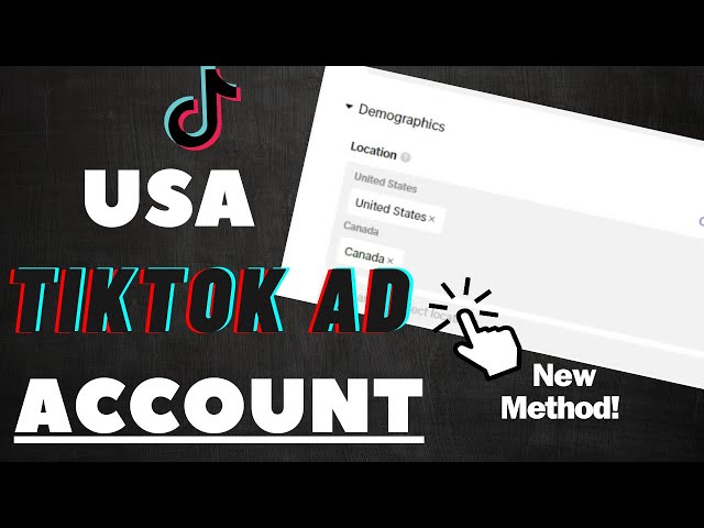How to Create a United States TikTok Ad Account for Targeting USA and ...