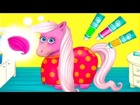 Pony Sisters in Hair Salon Games For Girls - Pony Sisters Hair Color Style Salon Makeover Games