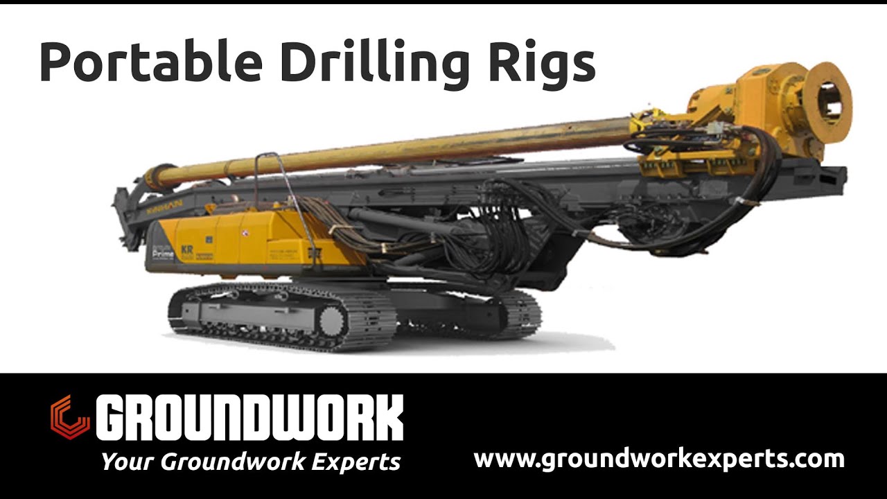 Powerful, Tracked Hydraulic Rotary Drilling Rigs
