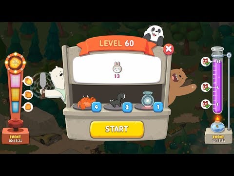 We Bare Bears Match3 Repairs Level 60 HD 1080p