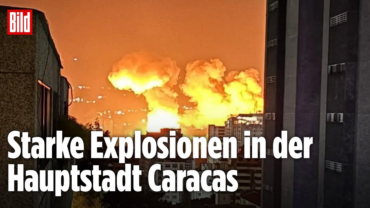 EXPLOSIONEN IN VENEZUELA: Hauptstadt Caracas in der Nacht angegriffen – Trump befahl Angriff