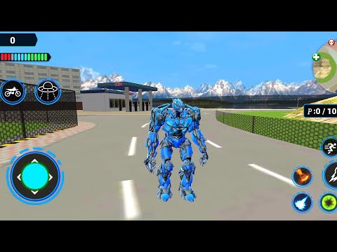 US Police Bike Transform Robot Game - Android Gameplay