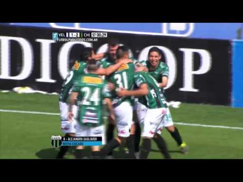 Gol de Gagliardi. Vélez 1 - Nueva Chicago 2. Fecha 27. Primera División 2015. FPT