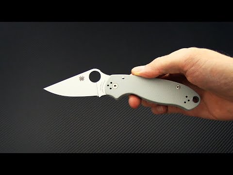 Spyderco Para 3 Sprint Run Plain Edge Cru-Wear Gray G10 Spyderco Para 3 Sprint Run Plain Edge Cru-Wear Gray G10