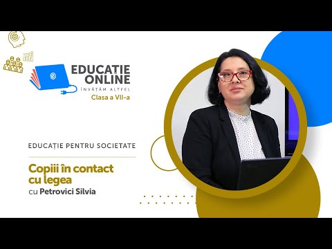 Educație pentru societate, Clasa a VII-a, Copiii în contact cu legea