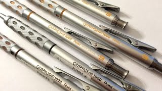Graph Gear 1000 by Pentel - BEST Mechanical Pencil EVER!! Review