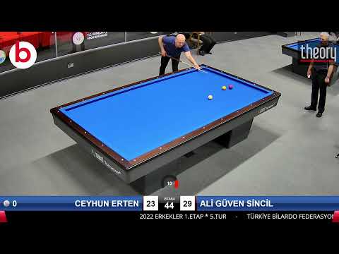 CEYHUN ERTEN & ALİ GÜVEN SİNCİL Bilardo Maçı - 2022 ERKEKLER 1.ETAP-5.TUR