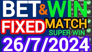 TODAY CORRECT SCORE PREDICTIONS 26/07/2025/FOOTBALL PREDICTIONS TODAY/SOCCER BETTING TIPS/SURE TIPS.