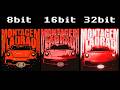 MONTAGEM LADRAO 8 Vs 16 Vs 32 Bit