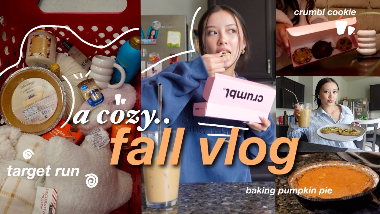 COZY FALL VLOG 🍁|| baking, shopping, holiday dress ideas ft. boohoo and more