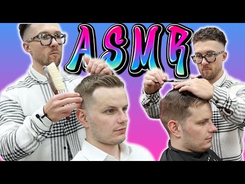 Relaxing ASMR Haircut By London Barber - Classic Textured Quiff & Fade