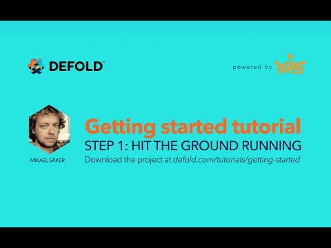 Defold Getting Started Tutorial Step 1 – Hit the ground running