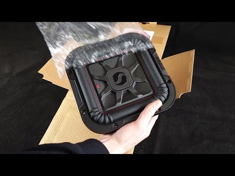 Kicker Audio L7T thin sub UNBOXING