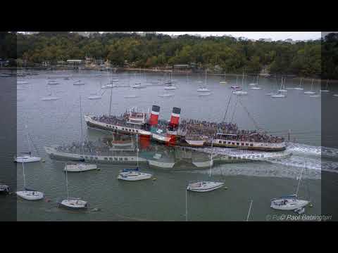 The PS Waverley passing by the Medway Yacht Club.