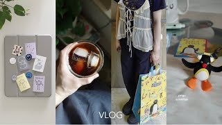 [ vlog ] 夏の日常🍨ピングー展とカフェ｜初シナモンロール作り,おうち時間, 購入品, days in my life