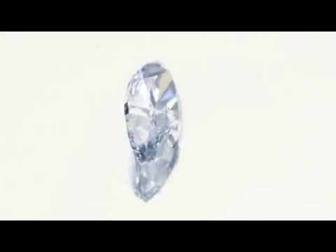 Fancy blue marquise diamond - 0.62 carat