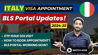 BLS Italy Appointment Updates 2024! | How To Book BLS Appointment For Italy visa?