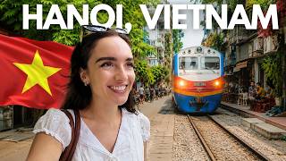 First Impressions of Hanoi, Vietnam (Street Food & Train Street) 🇻🇳