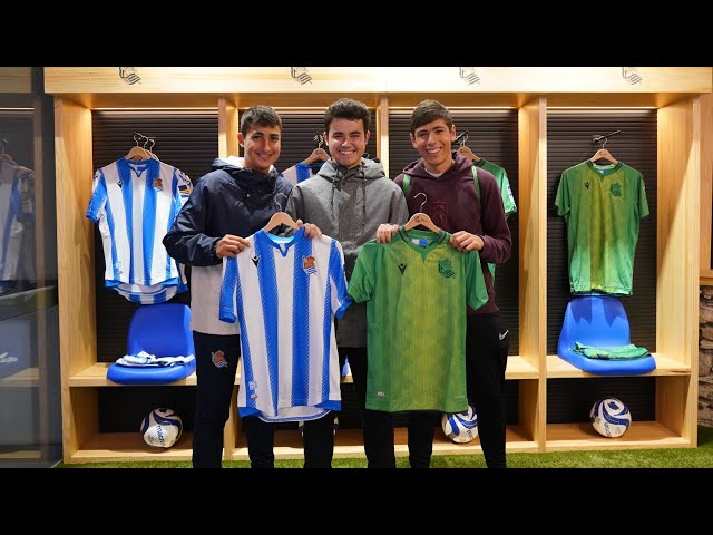 Vídeo relacionado con Macron 2023-2024 Real Sociedad Camiseta auténtica de visitante de fútbol