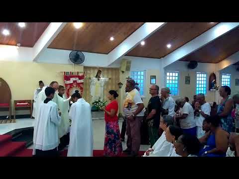 Missa solene do Sacramento da unção dos enfermos na paróquia Cristo Redentor