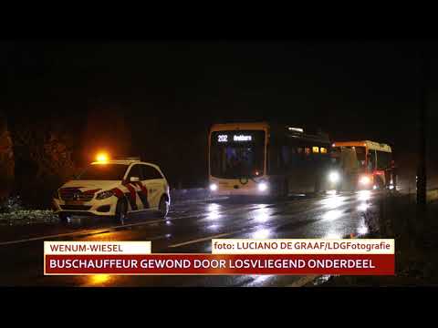 Buschauffeur gewond in Wenum Wiesel