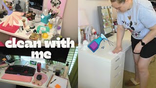 clean with me | tidying up my makeup room/ home office