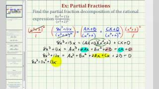 Ex 6: Partial Fraction Decomposition (Repeating Quadratic Factors)