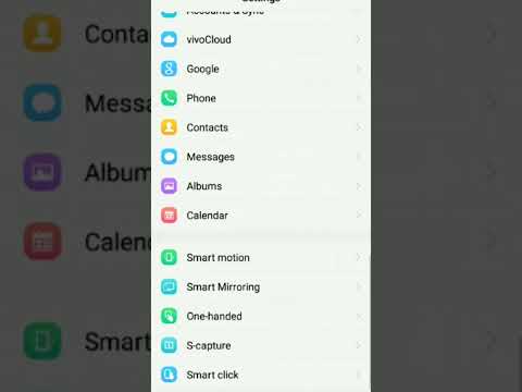 vivo 1820 ki settings