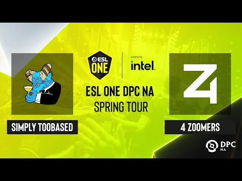 Dota2 - simply TOOBASED vs 4 Zoomers - Game 3 - ESL One DPC NA Spring