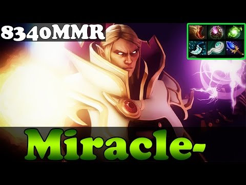 Dota 2 - Miracle- TOP 1 MMR IN THE WORLD 8340MMR Plays Invoker vol 30 - Ranked Match Gameplay