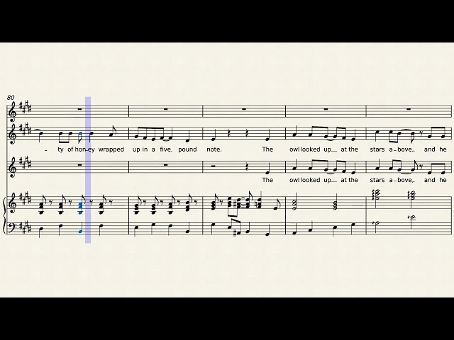 Vídeo relacionado con Victor Hely-Hutchinson: The Owl And The Pussy-Cat (SSA). Partituras para SSA, Acompañamiento de Piano