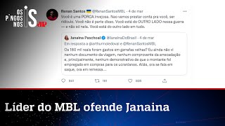 Renan Santos, o amigo de Mamãe Falei, chama Janaina Paschoal de ‘porca invejosa’