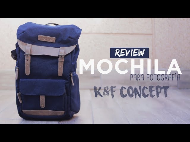 Vídeo relacionado con K&F CONCEPT Mochila para cámara Bolsa impermeable a prueba de golpes con compartimento para portátil de 16" Funda rígida para cámara DSLR/SLR/Mirrorless (Negro)